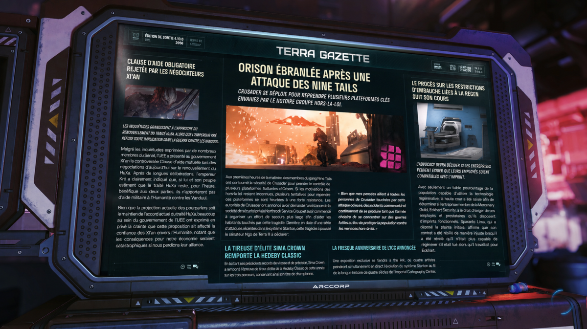 TERRA GAZETTE, AOÛT 2956 [FR] 